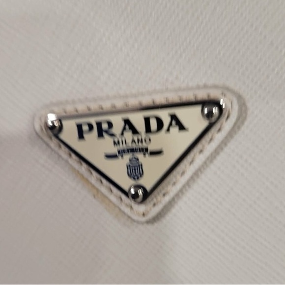 👜🍄🟫 PRADA Saffiano Leather Laptop Tote – Bone / Mushroom 🍄🟫👜 - Picture 10 of 15